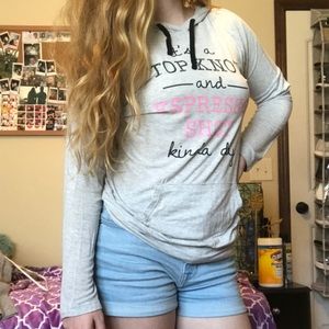 Cute gray long sleeved shirt